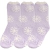 image:imageBambooMN Soft Warm Cozy Fuzzy Snowflake Socks Variety of Color Options03 Lovely Lavender