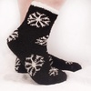 image:imageBambooMN Soft Warm Cozy Fuzzy Snowflake Socks Variety of Color Options06 Blizzard Blast