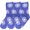 image:imageBambooMN Soft Warm Cozy Fuzzy Snowflake Socks Variety of Color Options06 Blizzard Blast