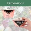 image:imageBambooMN Succulent Ceramic Pots  2 Pots  Gem Shape  Copper Color  482 Copper Gem Pots