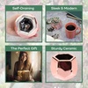image:imageBambooMN Succulent Pots  2 Pots  Hexagonal  Copper  352 Copper Hex Pots
