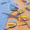 image:imageBambooMN Titanium Softgrip Scissors Set for Sewing Arts Crafts Office  1 Set of 3  Black wGrey Inlays3pc Blue W Yellow Inlays