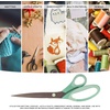 image:imageBambooMN Titanium Softgrip Scissors Set for Sewing Arts Crafts Office  1 Set of 3  Black wGrey Inlays3pc Mint W Light Green Inlays