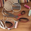 image:imageBambooMN Titanium Softgrip Scissors Set for Sewing Arts Crafts Office  1 Set of 3  Black wGrey Inlays3pc Red W Black Inlays