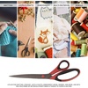 image:imageBambooMN Titanium Softgrip Scissors Set for Sewing Arts Crafts Office  1 Set of 3  Black wGrey Inlays3pc Red W Black Inlays