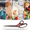 image:imageBambooMN Titanium Softgrip Scissors Set for Sewing Arts Crafts Office  1 Set of 3  Black wGrey Inlays3pc Red W Black Inlays