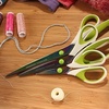 image:imageBambooMN Titanium Softgrip Scissors Set for Sewing Arts Crafts Office  1 Set of 3  Black wGrey Inlays3pc White W Green Inlays
