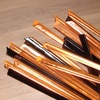 image:imageBambooMN Triangular Prism End Plastic Picks Halloween Colors  35  Black Orange  200 Pieces1