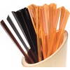 image:imageBambooMN Triangular Prism End Plastic Picks Halloween Colors  35  Black Orange  200 Pieces1200