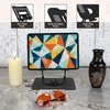 image:imageBambooMN Universal Bamboo Book Stand for Cookbooks Reading Cell Phone Art Sheet Music Tablet  Portable and Foldable with 5 Position Adjustable Tilt  1 UnitBlack