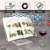 image:imageBambooMN Universal Bamboo Book Stand for Cookbooks Reading Cell Phone Art Sheet Music Tablet  Portable and Foldable with 5 Position Adjustable Tilt  1 UnitWhite