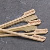 image:imageBambooMN Wild Caught Food Marking Bamboo Paddle Skewer Picks  35 89cm  100 Pieces100