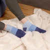 image:imageBambooMN Womens Aloe Infused Fuzzy Nylon Moisturizing Spa Socks  Asst G  Size 48  6 PairsAsst B 4 Pairs