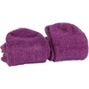 image:imageBambooMN Womens Aloe Infused Fuzzy Nylon Moisturizing Spa Socks  Asst G  Size 48  6 PairsSolid Purple 4 Pairs