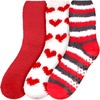 image:imageBambooMN Womens Fuzzy Colorful Socks  3 Pair PacksAssortment Aa