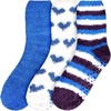 image:imageBambooMN Womens Fuzzy Colorful Socks  3 Pair PacksAssortment Dd