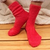 image:imageBambooMN Womens Fuzzy Colorful Socks  3 Pair PacksAssortment Gg