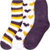 image:imageBambooMN Womens Fuzzy Colorful Socks  3 Pair PacksAssortment Hh