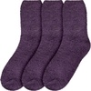 image:imageBambooMN Womens Fuzzy Colorful Socks  3 Pair PacksC1