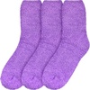 image:imageBambooMN Womens Fuzzy Colorful Socks  3 Pair PacksF1