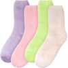 image:imageBambooMN Womens Fuzzy Soft Colored SocksAssortment D
