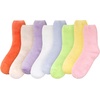 image:imageBambooMN Womens Fuzzy Soft Colored SocksAssortment E
