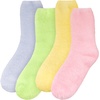 image:imageBambooMN Womens Fuzzy Soft Colored SocksAssortment a