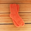image:imageBambooMN Womens Fuzzy Soft Colored SocksBright Orange