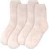 image:imageBambooMN Womens Fuzzy Soft Colored SocksOffwhite