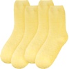 image:imageBambooMN Womens Fuzzy Soft Colored SocksYellow
