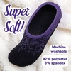 image:imageBambooMN Womens Gradient Cozy Fuzzy Indoor Home Slippers  3 PairsWhite Gradient