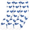 image:imageBambooMN Womens Heart and Stripe Soft Warm Microfiber Fuzzy NonSlip Grips Socks  3 Pair Value PackD2