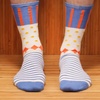 image:imageBambooMN Womens Rayon from Bamboo Fiber Colorful Polka Dot Stripe SocksAssortment 3a