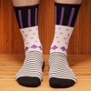 image:imageBambooMN Womens Rayon from Bamboo Fiber Colorful Polka Dot Stripe SocksBlack