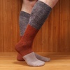 image:imageBambooMN Womens Rayon from Bamboo Fiber Colorful Polka Dot Stripe SocksBlack Red Grey