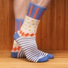 image:imageBambooMN Womens Rayon from Bamboo Fiber Colorful Polka Dot Stripe SocksBlue