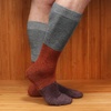 image:imageBambooMN Womens Rayon from Bamboo Fiber Colorful Polka Dot Stripe SocksBlue Red Purple