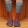image:imageBambooMN Womens Rayon from Bamboo Fiber Colorful Polka Dot Stripe SocksBlue Red Purple