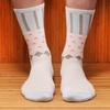 image:imageBambooMN Womens Rayon from Bamboo Fiber Colorful Polka Dot Stripe SocksLight Blue