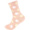 image:imageBambooMN Womens Soft and Cozy Fuzzy Crew Socks 4 Pairs01 Beige Pink