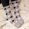 image:imageBambooMN Womens Soft and Cozy Fuzzy Crew Socks 4 Pairs02 Black Grey
