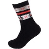 image:imageBambooMN Womens Soft and Cozy Fuzzy Crew Socks 4 Pairs06 Flower Black
