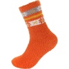 image:imageBambooMN Womens Soft and Cozy Fuzzy Crew Socks 4 Pairs08 Flower Orange