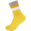 image:imageBambooMN Womens Soft and Cozy Fuzzy Crew Socks 4 Pairs17 Solid Stripes Yellow