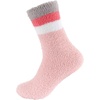 image:imageBambooMN Womens Soft and Cozy Fuzzy Crew Socks 4 Pairs20 Solid Stripes Pink