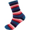 image:imageBambooMN Womens Soft and Cozy Fuzzy Crew Socks 4 Pairs23 Stripes Blue