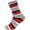 image:imageBambooMN Womens Soft and Cozy Fuzzy Crew Socks 4 Pairs24 Stripes Grey