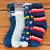 image:imageBambooMN Womens Soft and Cozy Fuzzy Crew Socks 4 PairsAsst J