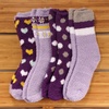 image:imageBambooMN Womens Soft and Cozy Fuzzy Crew Socks 4 PairsAsst K