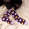 image:imageBambooMN Womens Soft and Cozy Fuzzy Crew Socks 4 PairsAsst K